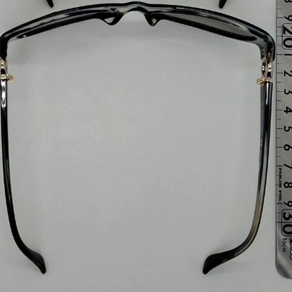 Sale🤓 Salvatore Ferragamo Black Sunglasses with Gold Crystal Encrusted Gancini - Picture 2 of 5